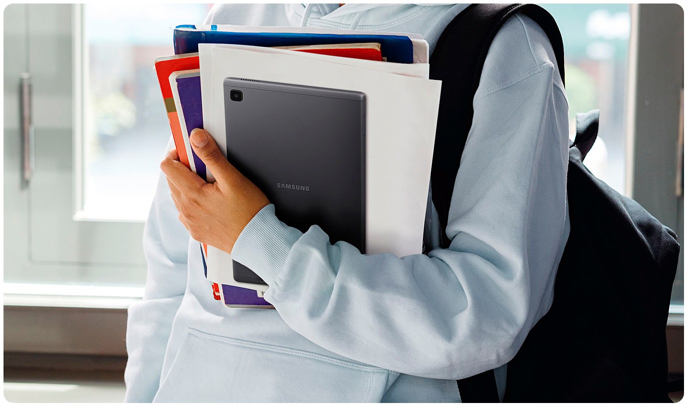 Tablet Samsung Galaxy A7 Lite T220 32GB Wi-Fi Tela 8.7 Android 11 Octa-Core 2.3GHz 1.8GHz Câmera Traseira 8MP Grafite